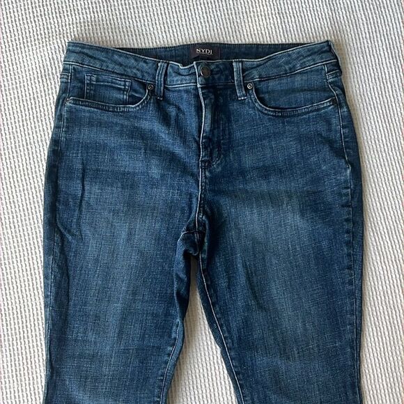 NYDJ Women's AMI Skinny High Rise Lift Tuck Technology Blue  Jeans Size 12P - Picture 4 of 11